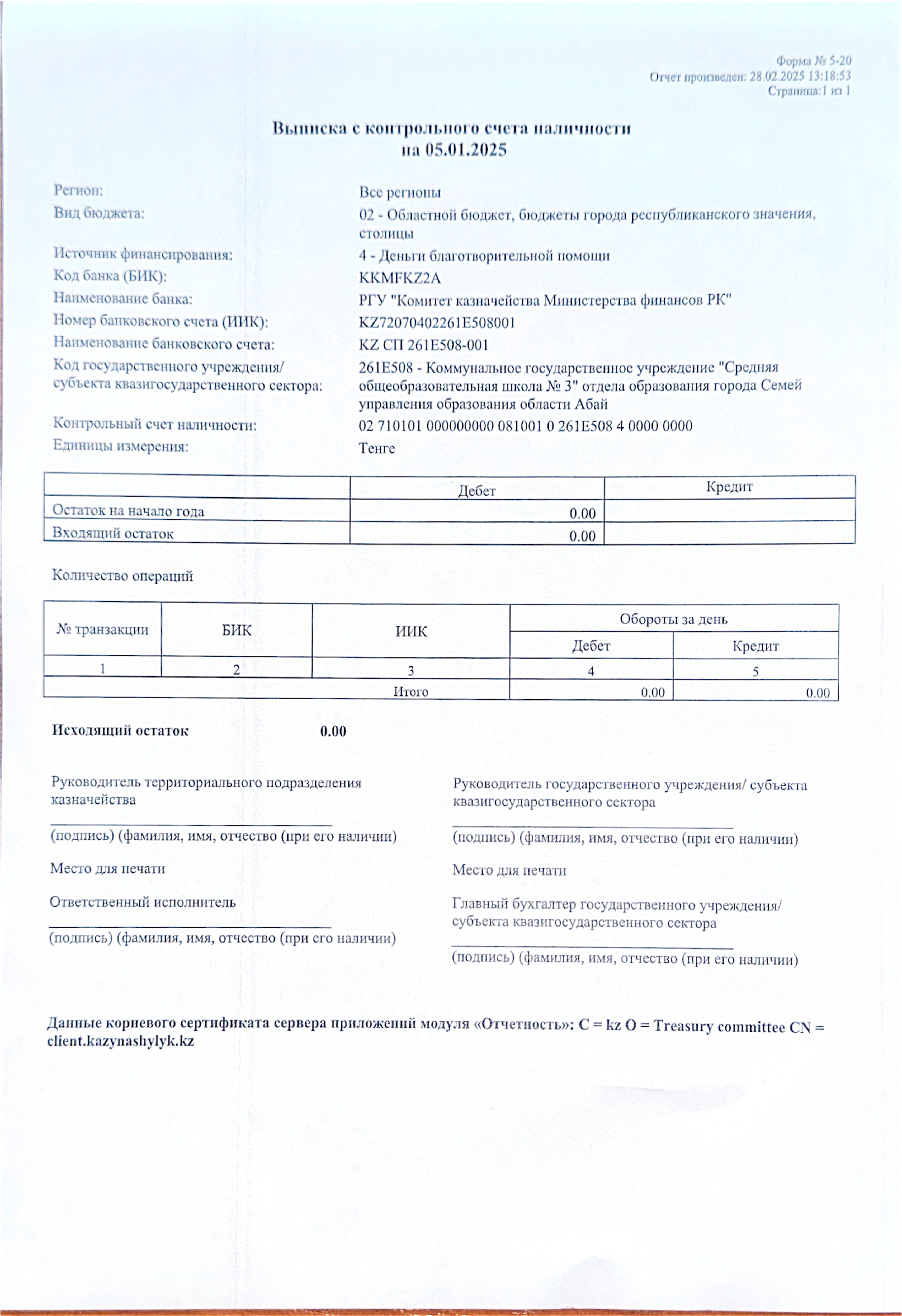 СВЕДЕНИЯ ПО БЛАГОТВОРИТЕЛЬНОМУ СЧЕТУ